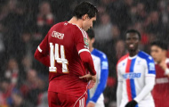 Liverpool thảm bại 0-3 trước Crystal Palace, tan mộng tại Cúp Liên đoàn