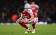 Rice tập tễnh rời sân, chiến thắng của Arsenal thêm vị đắng
