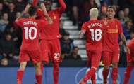 Thắng dễ Derby County, Liverpool thẳng tiến vào vòng 4 League Cup
