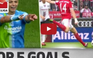Top 5 bàn thắng đẹp nhất vòng 3 Bundesliga