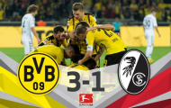Borussia Dortmund 3-1 Freiburg (Vòng 5 Bundesliga)