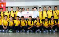 VFF thưởng U16 Việt Nam 400 triệu ngay tại sân bay Nội Bài