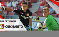 Cú hat-trick của Chicharito vào lưới Mainz