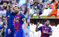Đấm đối thủ rồi kiến tạo, ghi bàn, Suarez giúp Barca đại thắng Deportivo
