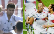 Con trai Zidane tái hiện cú panenka kinh điển của bố