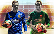 1 trận đấu, Ter Stegen khiến các Culé quên Bravo là ai
