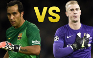 Đọ găng Claudio Bravo và Joe Hart