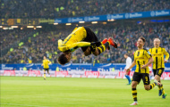 Aubameyang lập cú poker, Dortmund thắng lớn đội cuối bảng Bundesliga