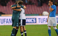 Napoli và Lazio cầm chân nhau ở San Paolo