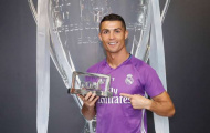 Cầu thủ xuất sắc nhất 2016: Ronaldo số 1, Messi thứ 4