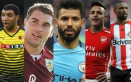10 tiền đạo 'bén' nhất giải Ngoại hạng (Phần 1): Aguero xếp thứ 9, Sanchez thứ 7