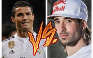 Cristiano Ronaldo đọ tài vua bóng đá đường phố Sean Garnier 