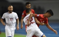 Philippines bị 10 người Singapore cầm hòa không bàn thắng
