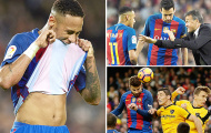 Neymar bất lực, Barca không thể thắng 9 người Malaga trong ngày vắng Suarez và Messi