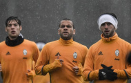Độc bá tại Serie A, Juventus vẫn phải đội mưa luyện tập