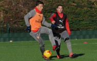 Chùm ảnh: Lucas Perez trở lại, Arsenal sẵn sàng đấu Southampton