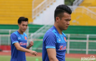 Tiền vệ Hoàng Thịnh phải tập riêng trước khi sang Indonesia