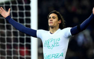 Cavani đạt mốc 100 bàn, PSG vẫn ngậm ngùi xếp sau Nice