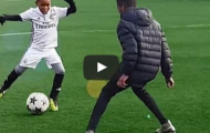 Chú nhóc 7 tuổi biểu diễn kĩ thuật y hệt Ronaldo