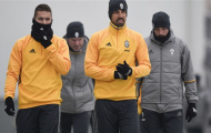 Juventus co ro luyện tập giữa ngày Đông tại Turin