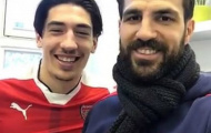 Fabregas vui vẻ bên sao Arsenal trước thềm đại chiến của hai đội
