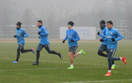 Mặt trời còn chưa lên, Inter đã ra sân tập luyện vì Juventus