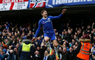 Bàn thắng mở tỷ số của Marcos Alonso cho Chelsea (Chelsea vs Arsenal)