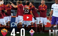 AS Roma 4 - 0 Fiorentina (vòng 23 Serie A)