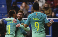 MSN đồng loạt nổ súng, phá tan sân nhà của Alaves