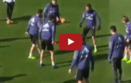 Cristiano Ronaldo biểu diễn kĩ thuật đỉnh cao trước mặt Gareth Bale