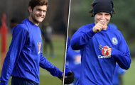 Được cho nghỉ, nhưng Luiz và Alonso vẫn hớn hở luyện tập cùng Chelsea