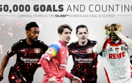Bundesliga không chỉ có cột mốc 50.000 bàn thắng để ăn mừng