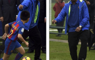 Chùm ảnh: Ronaldinho tận tình truyền nghề cho các sao nhí Trung Quốc