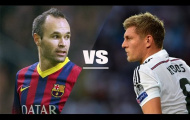 Đọ tài Andres Iniesta vs Toni Kroos