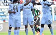 Chùm ảnh: Thắng chật vật Sassuolo, AC Milan áp sát top 5