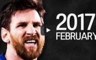 Màn trình diễn ấn tượng của Lionel Messi trong tháng Hai