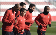 Chùm ảnh: Sevilla ráo riết tập luyện, tiếp tục bám đuổi hai Gã khổng lồ