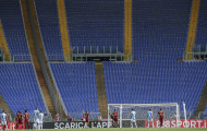 1.000 CĐV của Roma tới sân tập, nhưng Olimpico vẫn vắng người