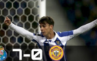 Porto trút mưa bàn thắng vào lưới của Nacional