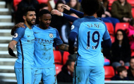 Chùm ảnh: Man City vào top 3 sau khi thắng dễ Sunderland