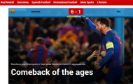Truyền thông thế giới đã chao đảo thế nào trước Barcelona?