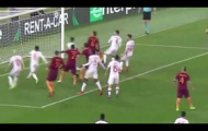 Bàn thắng đầy may mắn của Kevin Strootman vào lưới Lyon