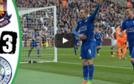 West Ham 2-3 Leicester City (vòng 29 Ngoại hạng Anh)
