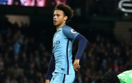 Leroy Sane thi triển kĩ năng trước Liverpool