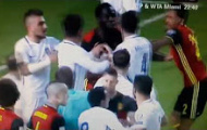 Màn đánh nhau giữa Romelu Lukaku và Kostas Manolas