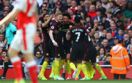  Leroy Sané mở tỷ số cho Man City (Arsenal vs Man City)