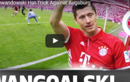 Hat-trick của Lewandowski vào lưới Augsburg