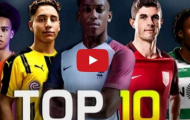 Top 10 cầu thủ chạy cánh U21 xuất sắc nhất năm 2017