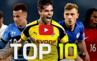 10 tiền vệ U21 ấn tượng nhất trong mùa 2016/17