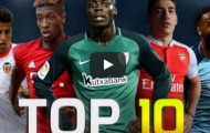 Top 10 cầu thủ U21 chạy nhanh nhất mùa 2016/17